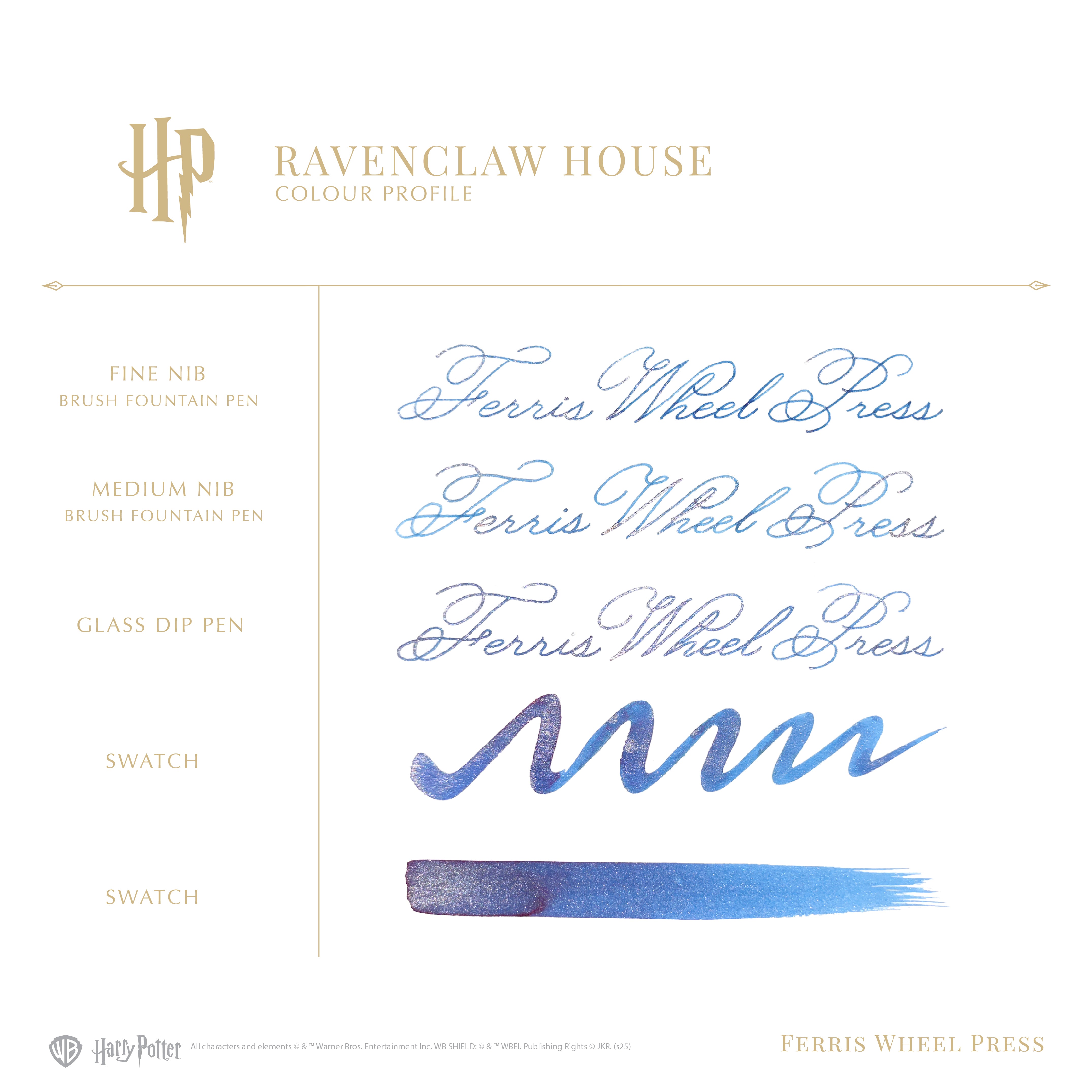 Warner Bros. | Harry Potter | Carousel Pen and Ink Set | Ravenclaw House