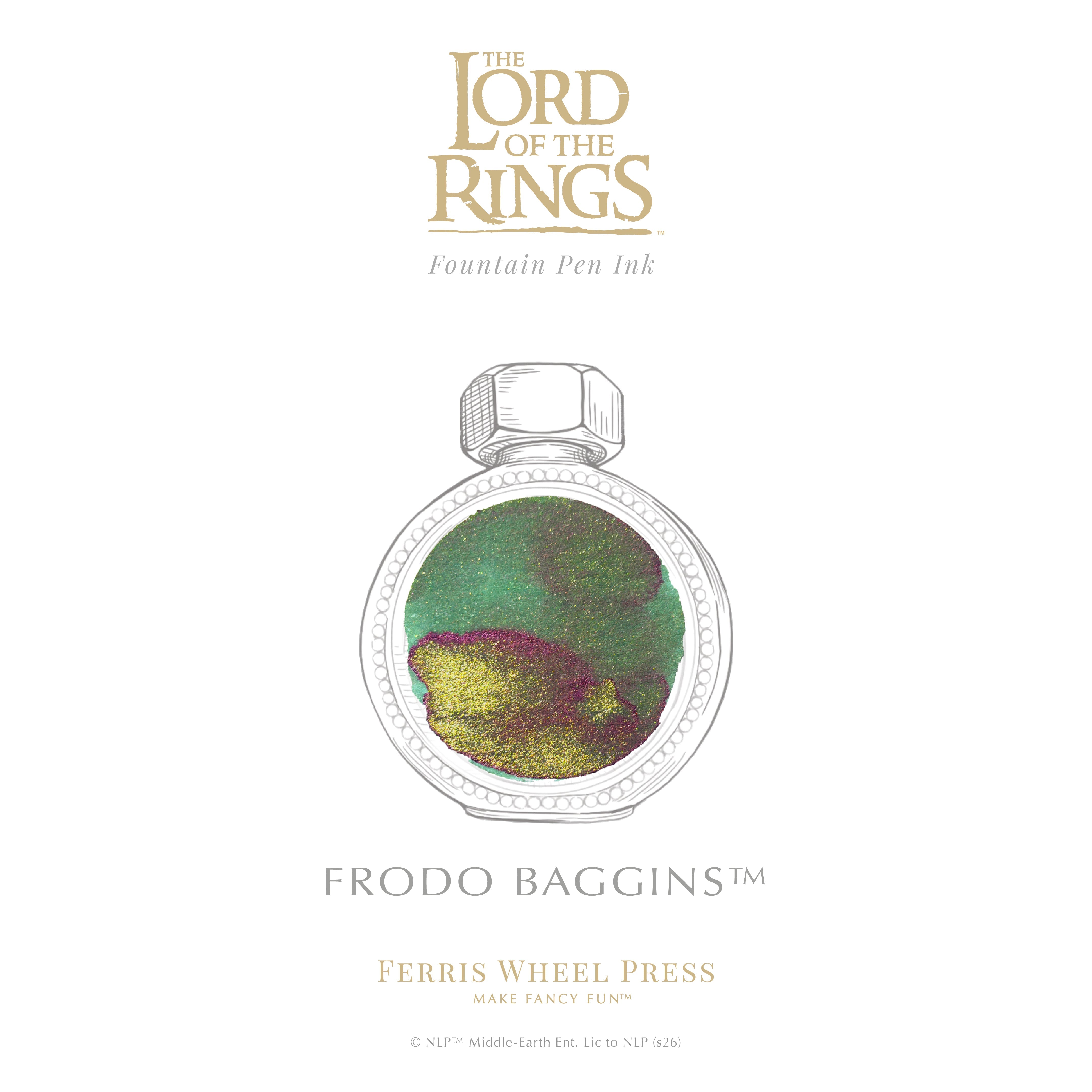 The Lord of the Rings 25th Anniversary Full Ink Set + Mirror of Galadriel Polished Edition Inkwell