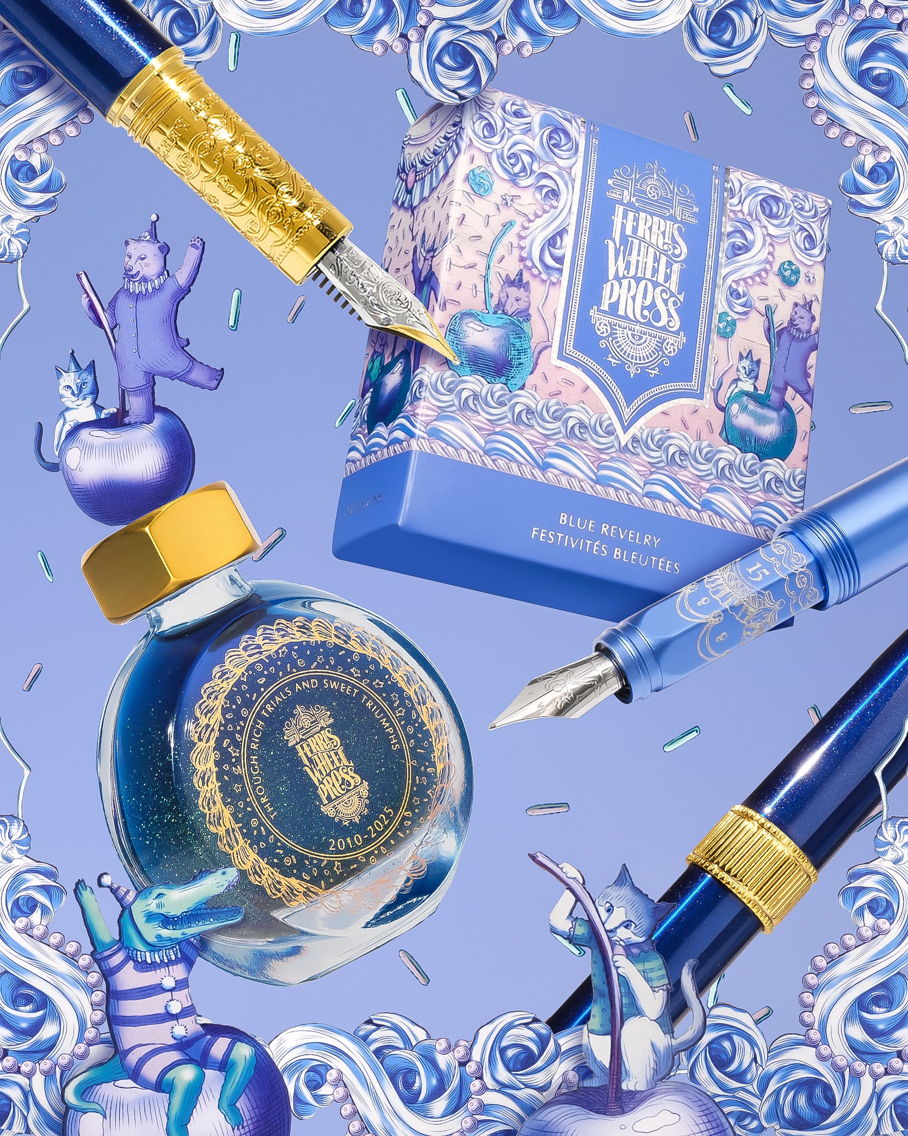 Limited Edition 2025 | The Bijou Fountain Pen - Blue Revelry