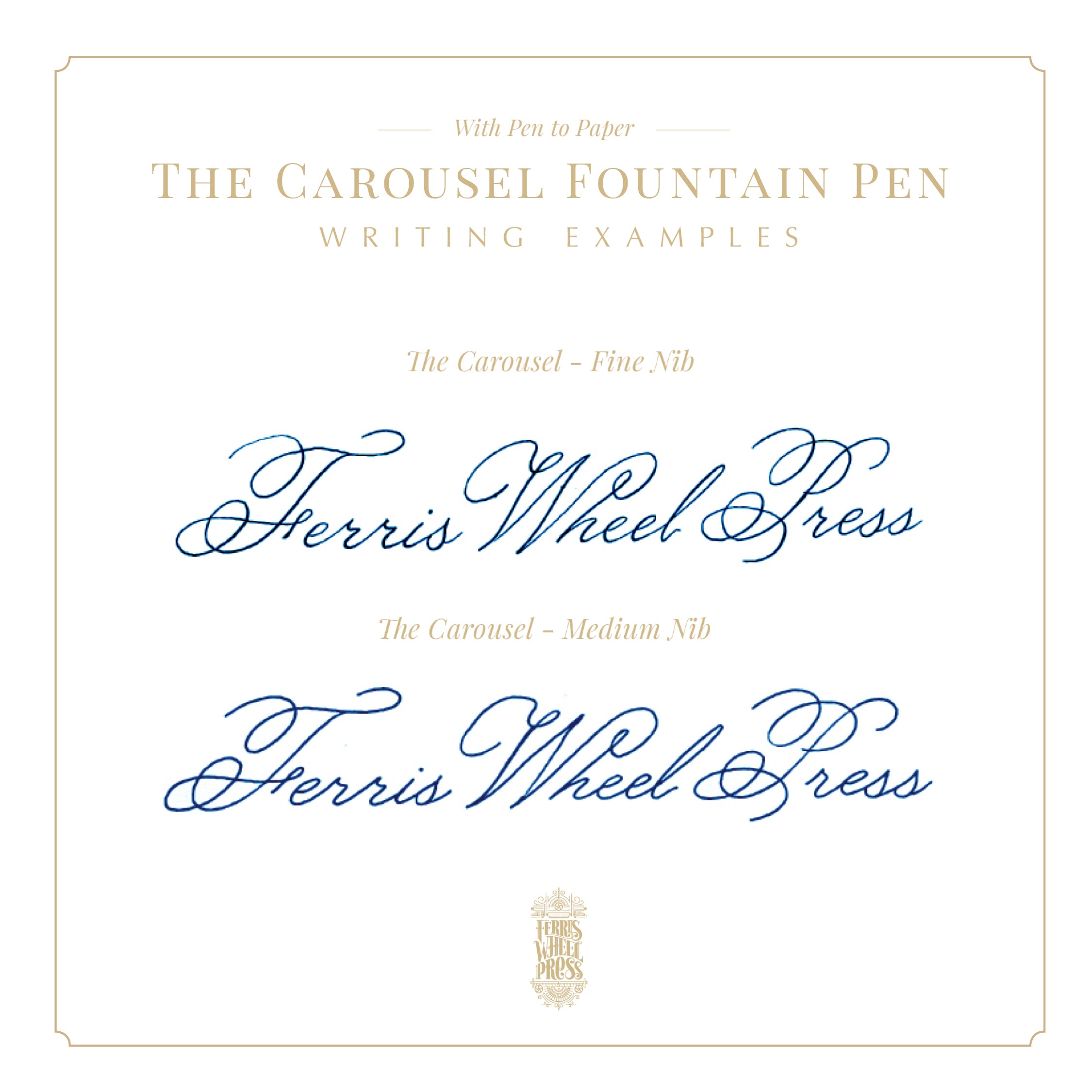 Aluminum Carousel Fountain Pen - Book of Botany