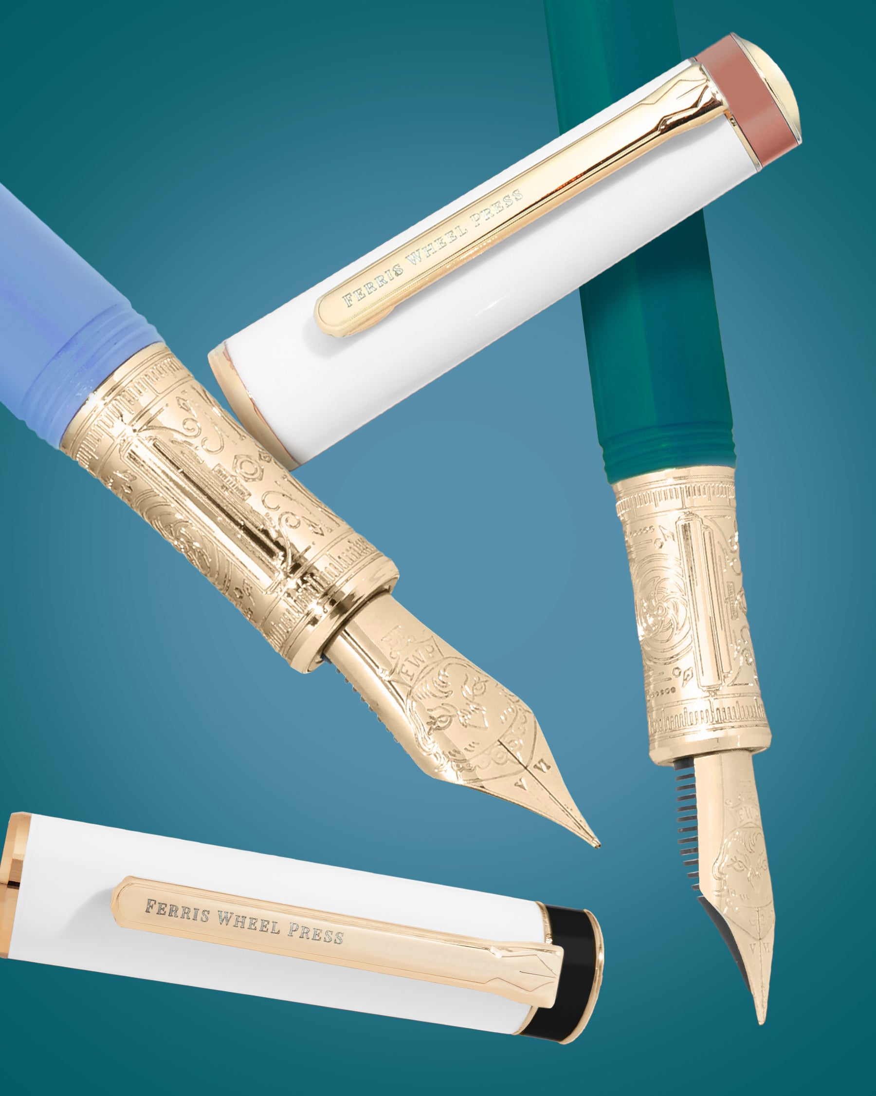 The Masque Pen & Ink Set - Teal