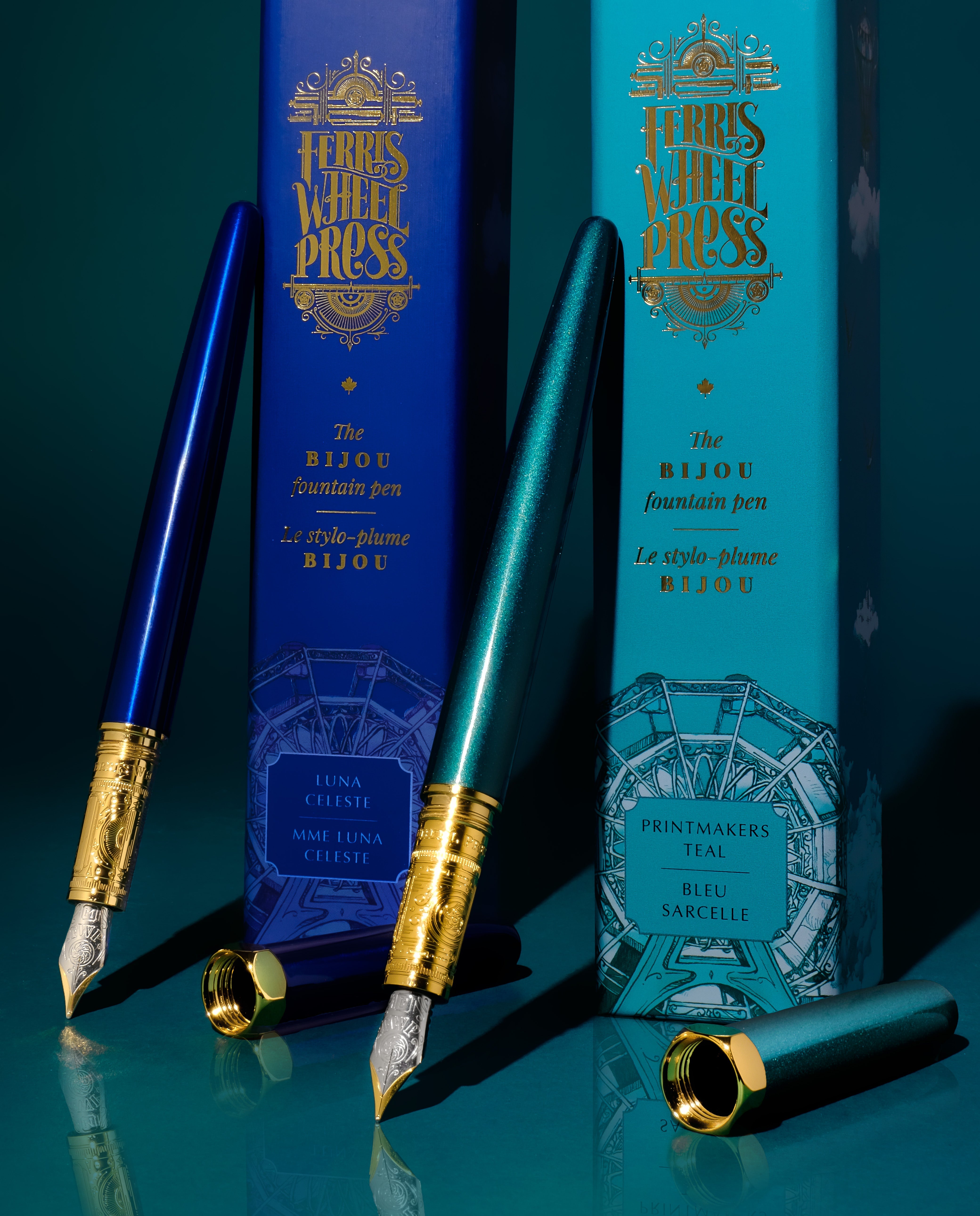 The Bijou Fountain Pen - Printmaker's Teal