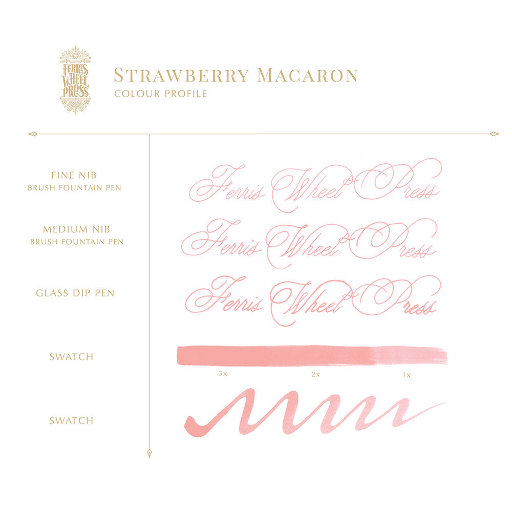 Strawberry Macaron - Ferris Wheel Press