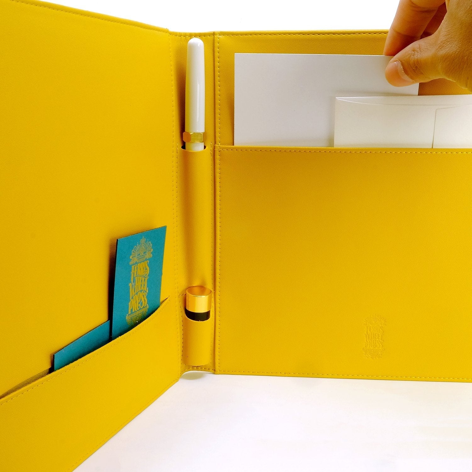 Always Right Fether™ Folio - Mustard Yellow