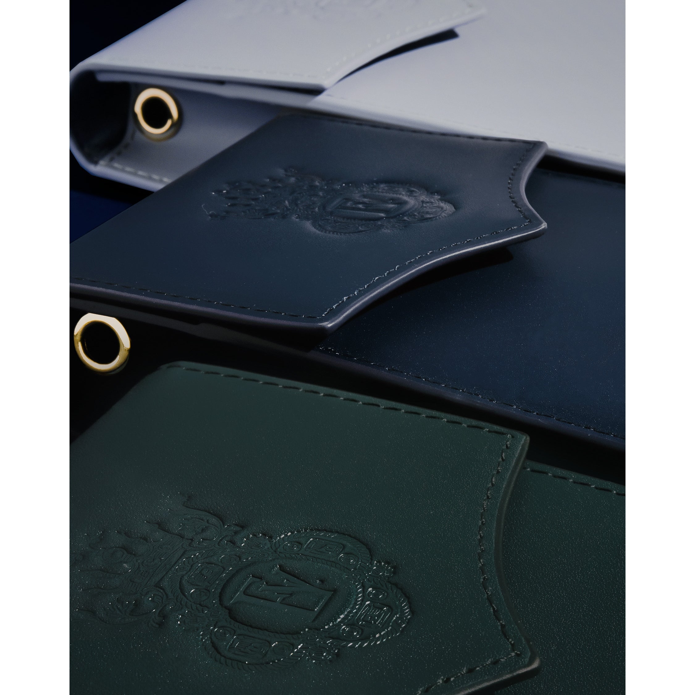 Leather Stationery Collection - The Pendant Purse / Light Blue